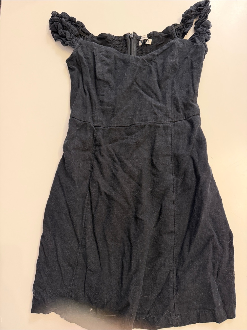 Abercrombie Off the Shoulder Black Mini Dress